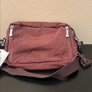 Kipling Mahogany Crossbody Bag